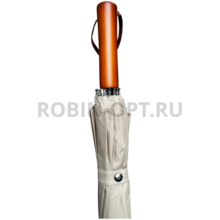 Зонт полуавтомат женский трость, ROBIN 1500, прямая ручка , 25"(63.5см)Х16к, эпонж 210т, (диаметр),  г, , однотонный проявляющийся фото детальное
