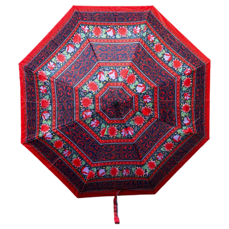 Зонт механический женский 3 сл., FIABA 301A,  прямая маленькая ручка , 20.8"(53см)Х8к, полиэстер, 96 см(диаметр),  г, 6 расцветка, фото детальное