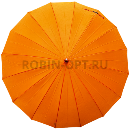 Зонт полуавтомат женский трость, ROBIN 1500, прямая ручка , 25"(63.5см)Х16к, эпонж 210т, (диаметр),  г, , однотонный проявляющийся фото детальное