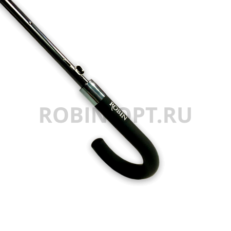 Зонт полуавтомат мужской трость, ROBIN 3001, ручка крюк, 27"(68см)Х16к, полиэстер, (диаметр),  г, , клетка фото детальное