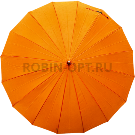 Зонт полуавтомат женский трость, ROBIN 1501, прямая ручка , 25"(63.5см)Х16к, эпонж 210т, (диаметр),  г, , однотонный проявляющийся фото детальное