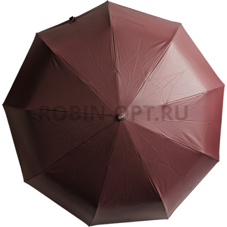 Зонт автомат женский 3 сл., UNIQUE 3008, прямая ручка , 23"(58.5см)Х9к, кожа и эпонж, (диаметр),  г, , цветы фото детальное