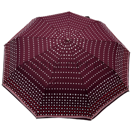 Зонт автомат женский 3 сл., ROBIN 3310, прямая ручка , 23"(58.5см)Х9к, эпонж 210т, 100 см(диаметр), 457 г, 6 рассцветка, горошек фото детальное