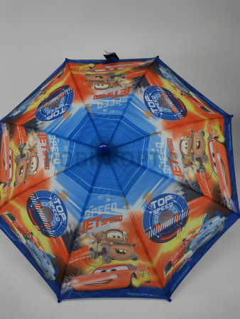 Зонт полуавтомат детский трость, PICCO 077, ручка крюк, 19"(48см)Х8к, полиэстер, (диаметр),  г, , тачки макквин фото детальное