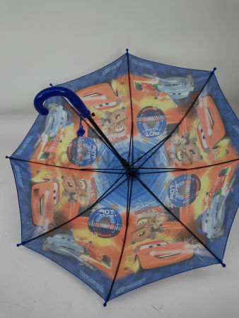 Зонт полуавтомат детский трость, PICCO 077, ручка крюк, 19"(48см)Х8к, полиэстер, (диаметр),  г, , тачки макквин фото детальное