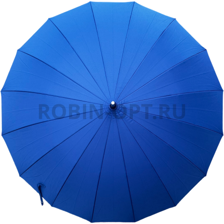 Зонт полуавтомат женский трость, ROBIN 1501, прямая ручка , 25"(63.5см)Х16к, эпонж 210т, (диаметр),  г, , однотонный проявляющийся фото детальное