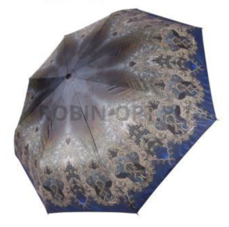 Зонт автомат женский 3 сл., Три слона L3887-E, прямая ручка , 21.6"(55см)Х8к, полиэстер, (диаметр),  г, , узоры фото детальное