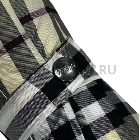 Зонт полуавтомат женский 3 сл., ROBIN 3363, прямая ручка , 23"(58.5см)Х9к, эпонж 210т, 100 см(диаметр), 453 г, 3 рассцветка, клетк фото детальное