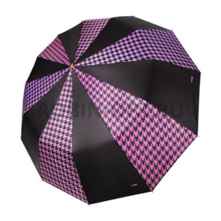 Зонт автомат женский 3 сл., Три слона L3121-C, прямая длинная ручка , 23"(58.5см)Х12к, полиэстер, (диаметр),  г, , секторы фото детальное