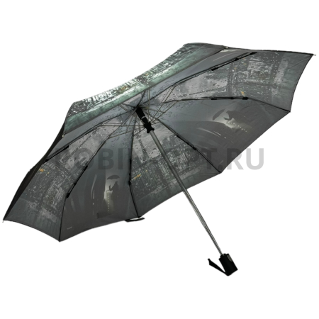 Зонт автомат женский 4 сл., DINIYA 202, прямая ручка , 21"(54см)Х8к, сатин, (диаметр),  г, , город фото детальное