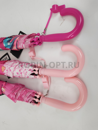 Зонт полуавтомат детский трость, PICCO 082, ручка крюк, 19"(48см)Х8к, полиэстер, (диаметр),  г, , барби фото детальное