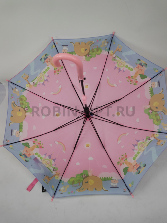 Зонт полуавтомат детский трость, PICCO 086, ручка крюк, 19"(48см)Х8к, полиэстер, (диаметр),  г, , космос фото детальное