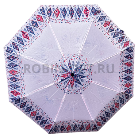 Зонт механический женский 3 сл., FIABA 301A,  прямая маленькая ручка , 20.8"(53см)Х8к, полиэстер, 96 см(диаметр),  г, 6 расцветка, фото детальное