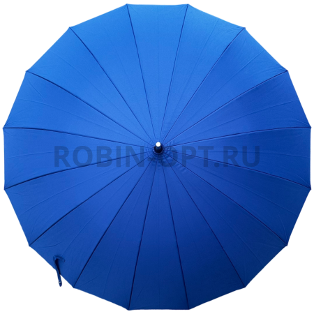 Зонт полуавтомат женский трость, ROBIN 1500, прямая ручка , 25"(63.5см)Х16к, эпонж 210т, (диаметр),  г, , однотонный проявляющийся фото детальное