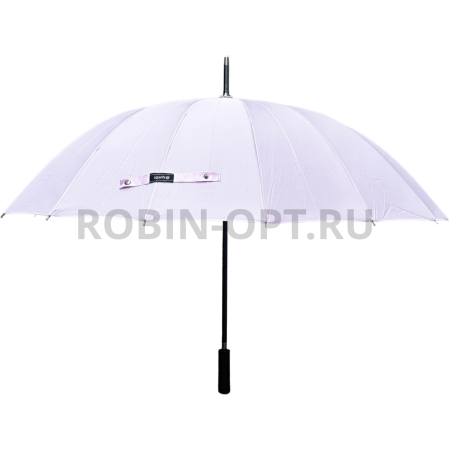Зонт полуавтомат женский трость, ROBIN 1501, прямая ручка , 25"(63.5см)Х16к, эпонж 210т, (диаметр),  г, , однотонный проявляющийся фото детальное