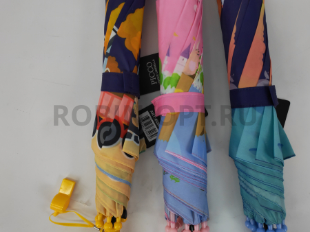Зонт полуавтомат детский трость, PICCO 086, ручка крюк, 19"(48см)Х8к, полиэстер, (диаметр),  г, , космос фото детальное