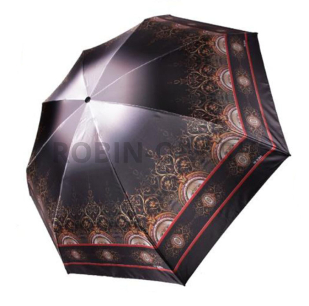 Зонт полный автомат женский 4 сл., Три слона L4822-A, прямая ручка , 20.8"(53см)Х8к, эпонж, (диаметр),  г, , светящиеся узоры фото детальное