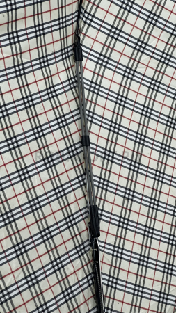 Зонт автомат женский 3 сл., ROBIN 3364, прямая ручка , 23"(58.5см)Х9к, эпонж 210т, 101 см(диаметр), 439 г, 3 рассцветка, клетка фото детальное