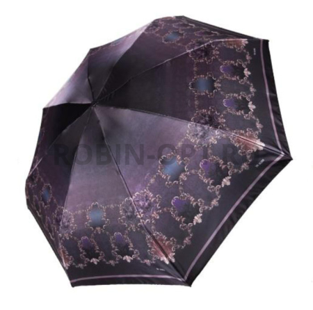 Зонт полный автомат женский 4 сл., Три слона L4822-A, прямая ручка , 20.8"(53см)Х8к, эпонж, (диаметр),  г, , светящиеся узоры фото детальное