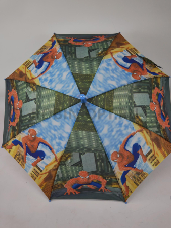 Зонт полуавтомат детский трость, PICCO 085, ручка крюк, 19"(48см)Х8к, полиэстер, (диаметр),  г, , спайдер мэн фото детальное
