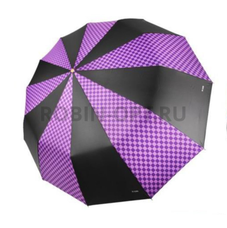 Зонт автомат женский 3 сл., Три слона L3121-D, прямая длинная ручка , 23"(58.5см)Х12к, полиэстер, (диаметр),  г, , секторы фото детальное