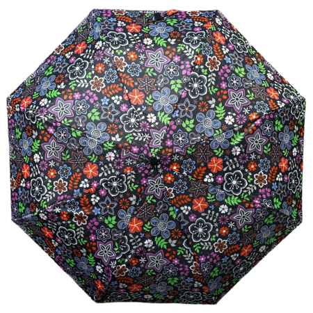 Зонт механический женский 3 сл., FIABA 301A,  прямая маленькая ручка , 20.8"(53см)Х8к, полиэстер, 96 см(диаметр),  г, 6 расцветка, фото детальное