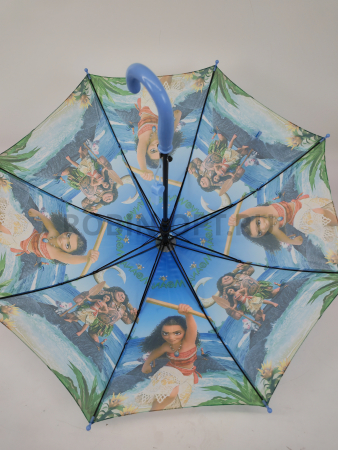 Зонт полуавтомат детский трость, PICCO 076, ручка крюк, 19"(48см)Х8к, полиэстер, (диаметр),  г, , моана фото детальное