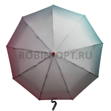 Зонт автомат женский 3 сл., ROBIN 3340, прямая ручка , 23"(58.5см)Х9к, эпонж 210т, (диаметр),  г, , переход яркий фото детальное