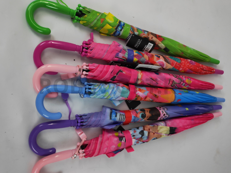 Зонт детский трость PICCO 089, полуавтомат, ручка крюк, пластик, 48 см, полиэстер, 8 спиц, Фибергласс, куклы лол фото детальное