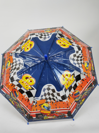 Зонт полуавтомат детский трость, PICCO 070, ручка крюк, 19"(48см)Х8к, ПВХ, (диаметр),  г, , детские рисунки фото детальное