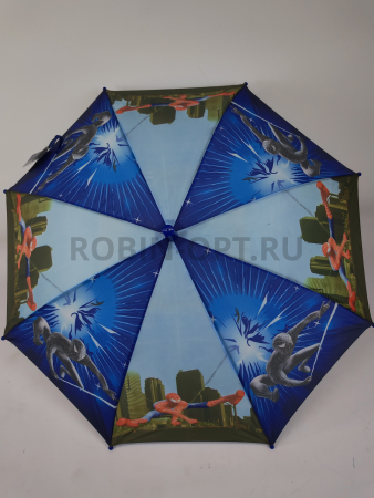Зонт полуавтомат детский трость, PICCO 085, ручка крюк, 19"(48см)Х8к, полиэстер, (диаметр),  г, , спайдер мэн фото детальное