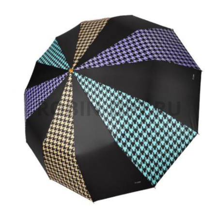 Зонт автомат женский 3 сл., Три слона L3121-C, прямая длинная ручка , 23"(58.5см)Х12к, полиэстер, (диаметр),  г, , секторы фото детальное