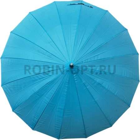 Зонт полуавтомат женский трость, ROBIN 1501, прямая ручка , 25"(63.5см)Х16к, эпонж 210т, (диаметр),  г, , однотонный проявляющийся фото детальное