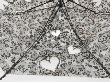 Зонт полуавтомат детский трость, PICCO 061, ручка крюк, 19"(48см)Х8к, ПВХ, (диаметр),  г, , прозрачный с узором фото детальное