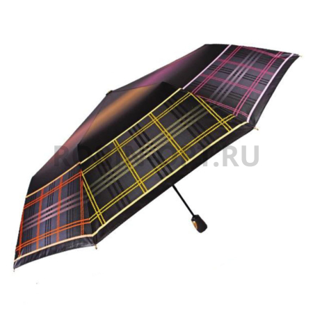 Зонт полный автомат женский 3 сл., Три слона L3100 (G/B), прямая ручка , 23"(58.5см)Х10к, полиэстер, (диаметр),  г, , переход и цв фото детальное