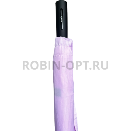 Зонт полуавтомат женский трость, ROBIN 1501, прямая ручка , 25"(63.5см)Х16к, эпонж 210т, (диаметр),  г, , однотонный проявляющийся фото детальное