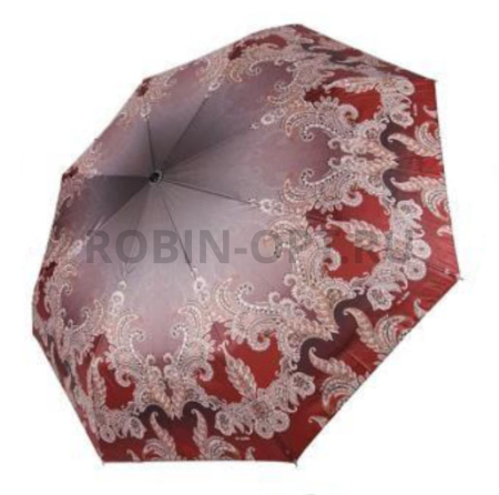 Зонт автомат женский 3 сл., Три слона L3887-E, прямая ручка , 21.6"(55см)Х8к, полиэстер, (диаметр),  г, , узоры фото детальное