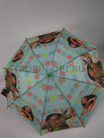 Зонт полуавтомат детский трость, PICCO 078, ручка крюк, 19"(48см)Х8к, полиэстер, (диаметр),  г, , детские рисунки фото детальное