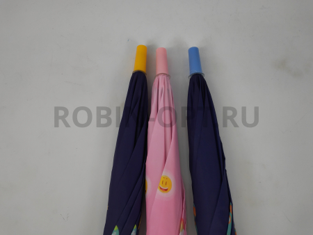 Зонт полуавтомат детский трость, PICCO 086, ручка крюк, 19"(48см)Х8к, полиэстер, (диаметр),  г, , космос фото детальное