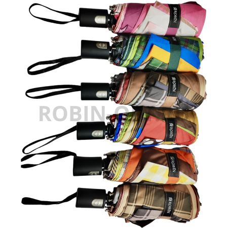 Зонт автомат женский 4 сл., ROBIN 4112, прямая ручка , 21.6"(55см)Х8к, эпонж 210т, 94 см(диаметр),  г, 6 рассцветка, абстракция фото детальное