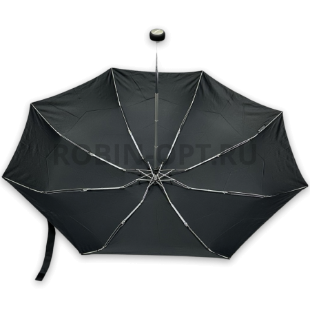Зонт механический универсальный 5 сл., DINIYA 2758, прямая ручка , 20.8"(53см)Х6к, эпонж, (диаметр),  г, , черный фото детальное