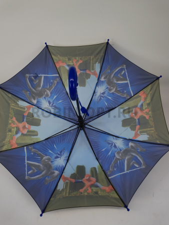 Зонт полуавтомат детский трость, PICCO 085, ручка крюк, 19"(48см)Х8к, полиэстер, (диаметр),  г, , спайдер мэн фото детальное