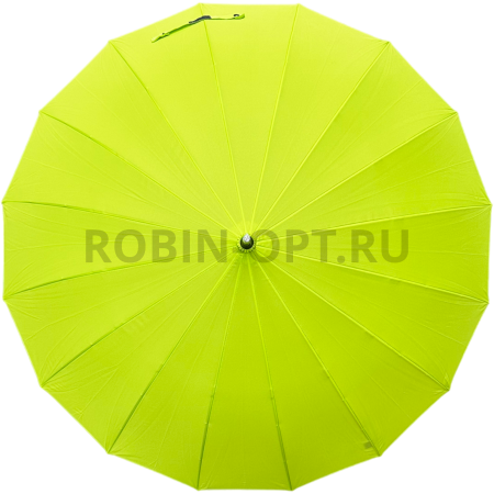 Зонт полуавтомат женский трость, ROBIN 1501, прямая ручка , 25"(63.5см)Х16к, эпонж 210т, (диаметр),  г, , однотонный проявляющийся фото детальное