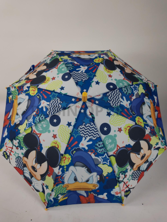 Зонт детский трость PICCO 075, полуавтомат, ручка крюк, пластик, 48 см, полиэстер, 8 спиц, Фибергласс, щенячий патруль фото детальное