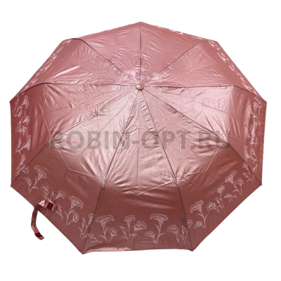 Зонт полуавтомат женский 3 сл., Unipro 2313 (214), прямая ручка , 23"(58.5см)Х9к, сатин, (диаметр),  г, , перламутр фото анонса