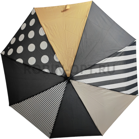 Зонт автомат женский 4 сл., ROBIN 4114, прямая ручка , 21.6"(55см)Х8к, эпонж 210т, 94 см(диаметр),  г, 6 рассцветка, абстракция фото детальное