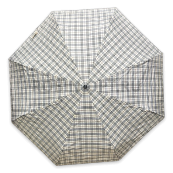 Зонт автомат женский 4 сл., DINIYA 167, прямая ручка , 20.8"(53см)Х8к, эпонж, (диаметр),  г, , бежевая клетка фото анонса