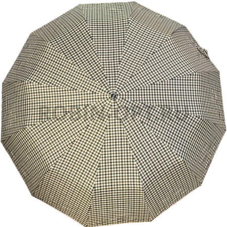 Зонт автомат женский 3 сл., ROBIN 3502, прямая ручка , 25"(63.5см)Х12к, эпонж, 116 см(диаметр), 566 г, 3 рассцветка, клетка фото детальное