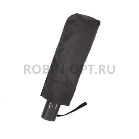 Зонт автомат мужской 4 сл., Три слона M4800, прямая ручка , 22.4"(57см)Х8к, эпонж, 104 см(диаметр), 362 г, 1 расцветка, черный фото детальное