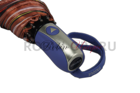 Зонт полуавтомат женский 3 сл., UNIQUE 2025, прямая ручка , 23"(58.5см)Х9к, фотосатин, (диаметр),  г, , переход (край абстракция) фото детальное